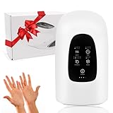 Massaggiatore elettrico per le mani Airbag,senza fili,con 3 massaggi,3 temperature, 5 livelli di pressione,Elettrico Massaggiatore Mani il miglior regalo per la famiglia e gli amici(bianco)