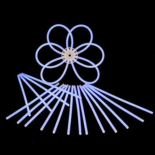 Decotrend-Line- Pulseras Luminosas Starlight Glow, Color Blanco, 200 x5 mm (100108)