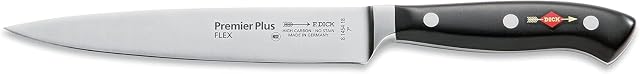 F. DICK Nóż do filetowania, nóż do filetowania, Premier Plus (nóż z ostrzem 18 cm, stal X50CrMoV15, nierdzewny, 56° HRC) 81454182, czarny
