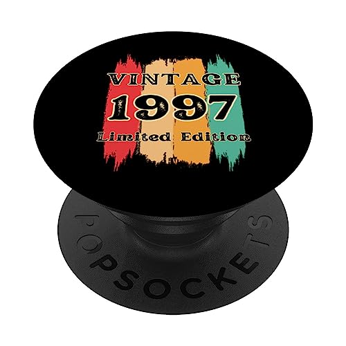 Vintage 1997 para hombres, idea de regalo para 26 cumpleaños de 26 años PopSockets PopGrip Intercambiable