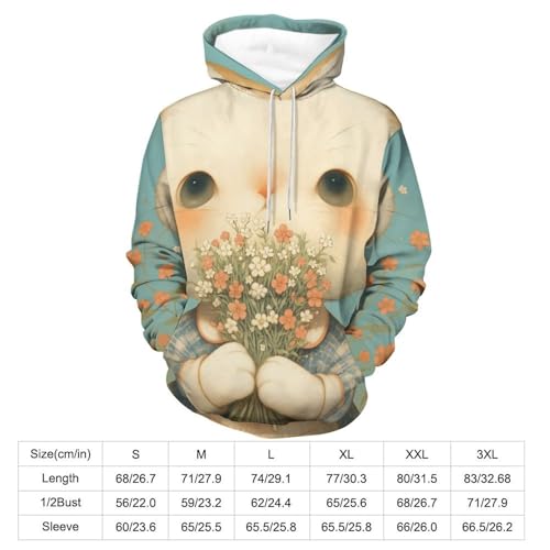 Sweat à capuche chat blanc le confort thermique pour affronter le froid S