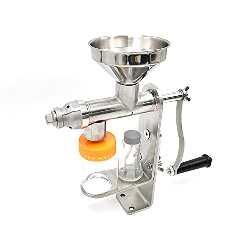 Fawedera Manual Oil Press Machine Household Stainless Steel Oil Extractor, Hand Press Peanut Nuts Seeds Oil Expeller For Cold Extract #TOP1