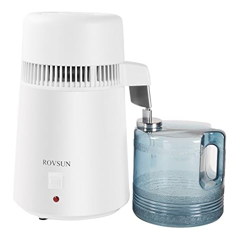 Bonnlo 4L Water Distiller, Countertop Water Distiller Machine w/BPA-Free Container, Distilled Water Purifier Filter for Home Use, Distilling Pure Water Maker, 220V 750W Cover
