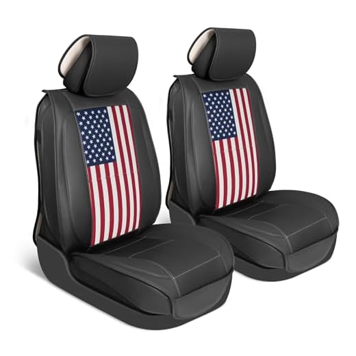 Patriotic Napa Leather Car Seat Covers