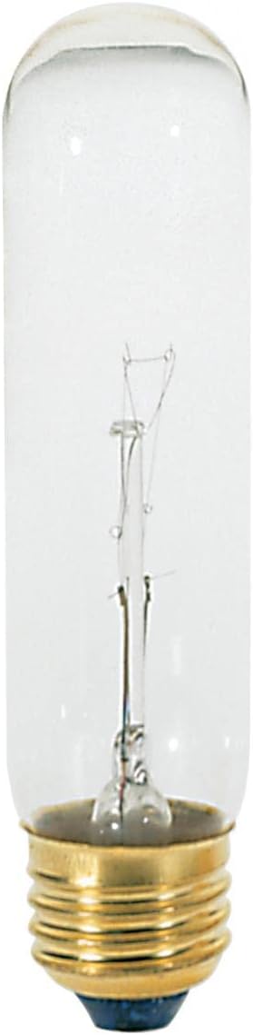 Satco 25W T10 Tubular Bulb - Medium Base - Clear - 120V