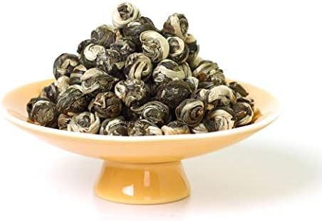 GOARTEA 250g / 8.8oz Nonpareil Supreme Jasmine Pearl Tea Jasmine Tea Loose Leaf Jasmine Green Tea Chinese Jasmine Dragon Pearls Tea