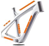 Set de 10 autocollants stickers décalcomanies pour cadre de vélo Kit d'autocollants pour cadre de vélo de route et VTT Universel Protection COD. B0188 (ORANGE 35)