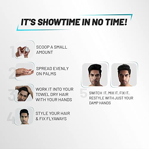 Wild Stone CODE Hair Styling Clay for Men, Pack of 2 (40gm each)| Long Lasting Strong Hold| Matte Finish with Volume - Image 4