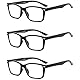 Suertree Lesebrille Feder Scharnier 3 Pack Sehhilfe Augenoptik Brille Lesehilfe für Damen Herren 3.5X BM151