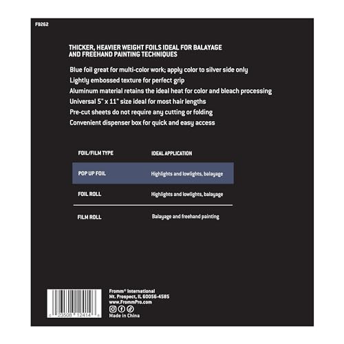 Image of Fromm Color Studio Blue 5X11 Thick Pop Up Foil 500 Pack