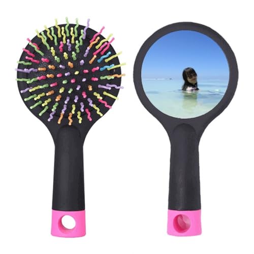 Brosse à cheveux démêlante fille Ellie Yao au motif vague de mer pour un coiffage doux