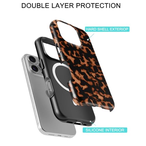 Obbii for iPhone 16 Pro Max Case [Compatible with MagSafe] with Turtle Shell Design, Cute Magnetic Phone Cover for Women Girls, Slim Shockproof Bumper by Obbii - Image 3