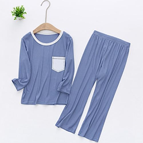 Kids Boys Girls Cotton 𝗣ajamas 𝐒leepwear Set Loose Fit 𝐋ounge𝐰ear 𝗣ajama Pants Long Sleeve Clothes 𝗣j for Toddler2