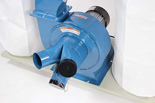 Baileigh 3-Hp Bag-Style Dust Collector, 2,300 Cfm, 30-Micron, 220V 1Ph (Dc-2300B) #TOP4