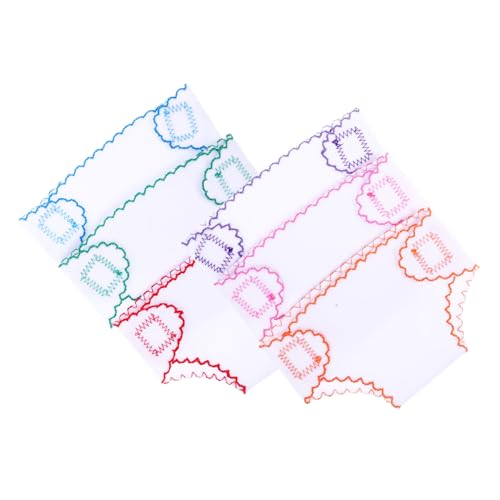 DRESSOOS 12 Piezas Pañales De Tela Miniatura Ropa De Muñeca Pequeño Cochecito para Muñecas Pequeña Muñecas Americanas Accesorios para Muñecas Micro Diebers Toallita De Bebé Bebés Niño Paño