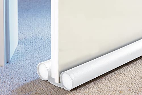 Maximex Zugluft-Stopp Weiß - Passend für alle gängigen Türen, Kunststoff, 80 x 3.8 x 13 cm, Weiß