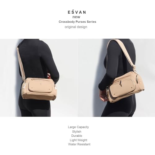 Bolso Tote cruzado para mujer con múltiples bolsillos miniatura 5