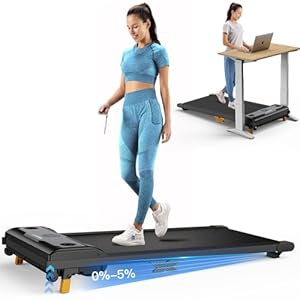 Walking Pad, Under Desk Treadmill with Incline, Portable Walking Treadmill with Remote Control, LED Display, Hidden Safety Switch, Mini Walking Jogging Machine for Home Office