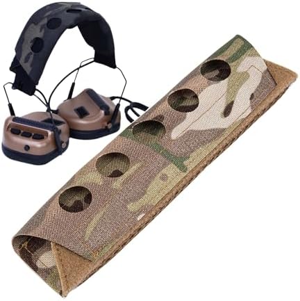KRYDEX Tactical Headband Cover - Modular Padding For Howard, Peltor, 3M Earmuffs (Coyote Brown)