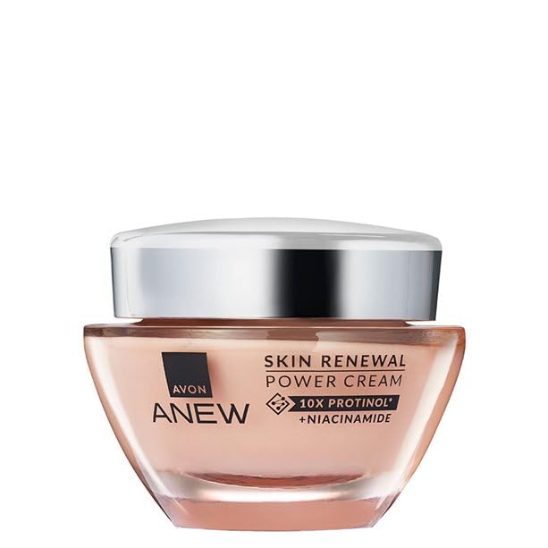 AVON Crema Skin Renewal Power Anew – Hidratación Intensiva y Rejuvenecimiento Facial – 10 Veces más de Protinol TM* y con Niacinamida - Estimula el Colágeno de la Piel - 50 ml