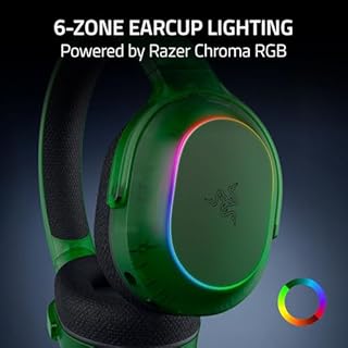 Razer Barracuda X Chroma Wireless Gaming Headset: 2.4GHz Wireless & Bluetooth - Lightweight - RGB - 40mm Drivers - Cardioid Mic - 70 Hr Battery - for PC, Mac, PS5, Switch, Smartphone - Phantom Green