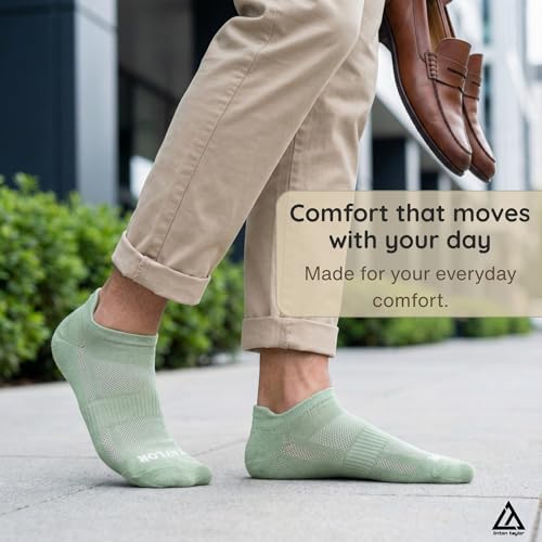 Image of Men Bamboo Ankle Socks |Ultra-Soft Breathable Summer Socks |Moisture-Wicking |Odor-Free, Lightweight Everyday Wear Socks | Size (UK 6-11)