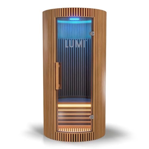 LUMI Sauna PRO™ Infrared Home Sauna | Premium Hemlock Wood | Compact Design | Far-Infrared Technology | LCD Touch Controls | Scandinavian Style | Deep Muscle Recovery & Detox | Indoor Personal Sauna