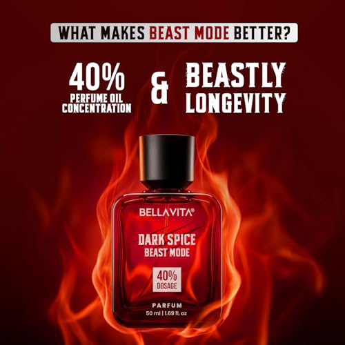 Image of BELLAVITA Dark Spice Parfum 50ml | Perfume for Man |Beast Mode | 40% Oil Concentration | Spicy & Musky Scent | Premium Perfume for Men
