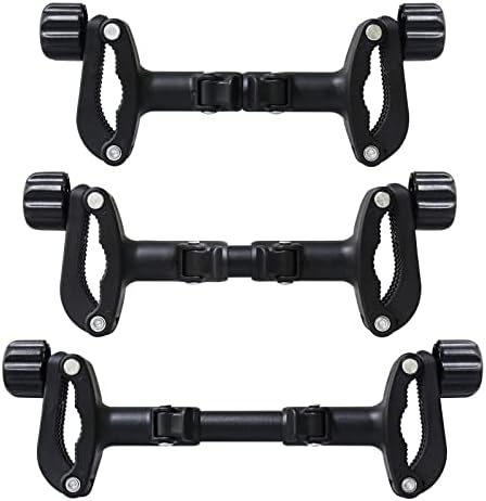 Baby Stroller Connector,Twin Stroller Connectors,Detachable Double Cart Connector, Lightweight Double Stroller Adapter (Black)