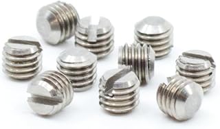 Slotted Fine Thread Gun Plug Screws - 10 pcs. (#6-48 x 1/8", Stainless Steel)