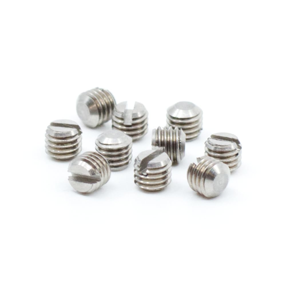 Slotted Fine Thread Gun Plug Screws - 10 pcs. (#8-40 x 1/8", Black Oxide Steel)