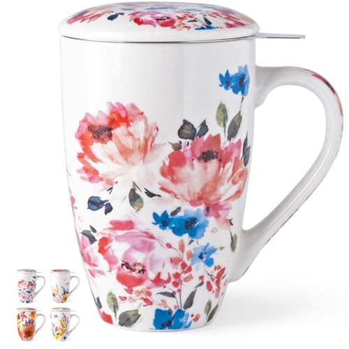 GBHOME Tea Mug with Infuser and Lid