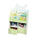 Produktbild JCNFA Bücherschrank Für Kinder Spielzeugschrank Mit Doppelschublade Leiterentwurf Wohnzimmer Schlafzimmer Mehrstöckig (Farbe : Green, größe : 23.22 * 11.61 * 35.62in)