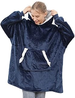 Hoodie Blanket, Oversized Sherpa Hoodie Soft Warm Comfortable Giant Hoody One Size Fits All Adults Men Women Teens