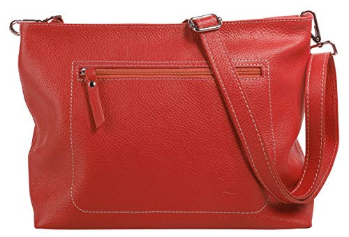 Sac en cuir véritable Fabriqué en Italie | Grand sac à main élégant pour femme
