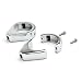 Krator® Chrome Motorcycle Turn Signal Indicator Relocation Fork Clamp Kit Fits 41mm Fork Tubes Universal HONDA YAMAHA KAWASAKI SUZUKI HARLEY DAVIDSON CRUISERS CHOPPERS HOGS Metric Motorcycle Bikes
