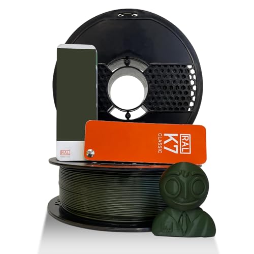 Image of NFIL3D 1KG Net Rpla Army Green 3D Printer Filament | Filaments for 3D Printer| 1.75mm| Accuracy - + /- 0.015mm | 1000g 3D Filament, 250g Spool & 350g Packaging Weight (Total Weight 1.6KG)