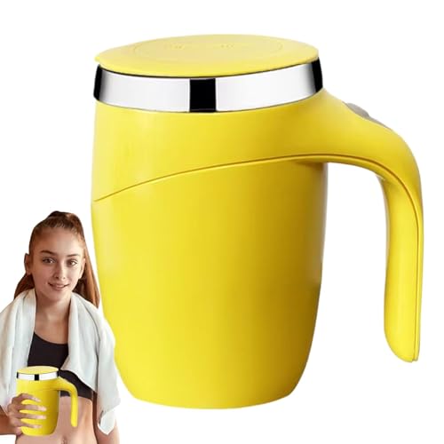 Tazza da caffè con agitazione magnetica - Tazza di miscelazione elettrica ricaricabile per viaggi domestici | Tazza con agitazione automatica per tè, latte e bevande calde, bicchiere magnetico durevol
