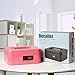 Decaller Cash Box with Combination Lock, Safe Metal Small Locking Box with Money Tray, 7 4/5