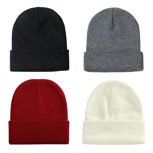 Image of ZOORON Beanie for Men Women Slouchy Winter Beanie Hats Cuffed Skull Caps