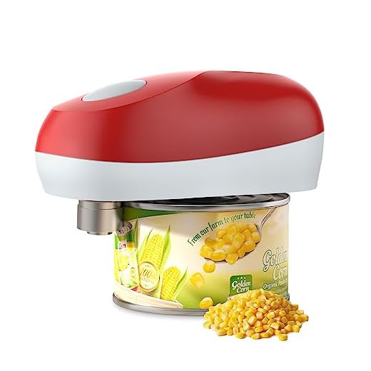 Handsfree elektrische blikopener Nieuw, blikopener One Touch Automatisch openen Het blik voor elke maat Gladde rand en veilig Beste cadeau voor chef-kok senior en moeder..