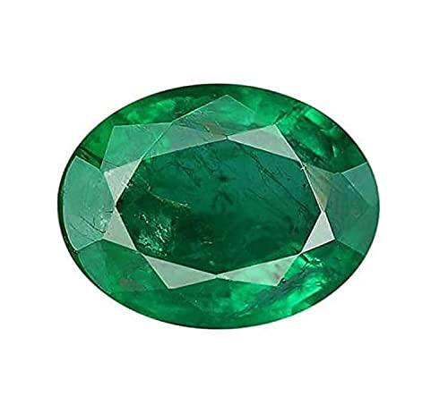 S Kumar Gems & Jewels Certified 11.50 Ratti Certified Panna (Green Emerald Stone) Original Birthstone/Stone for Astrology
