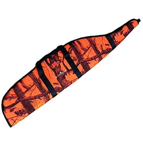 ECOMMUR Fodero per carabine, fucili, fucili a canna liscia e armi lunghe in generale + mirino. Lunghezza esterna: 115 cm (arancione)