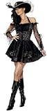 Smiffys, Fever Damen Piratin Kostüm, Kleid und Hut, Größe: S, 30733