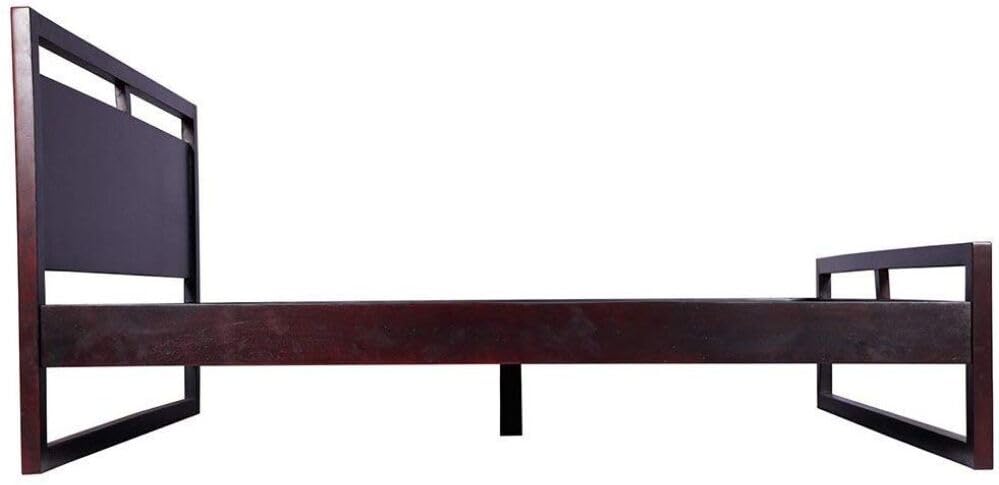 Image of Bed Solid Sheesham Wood for Your Bedroom Delivery Condition-DIY(Do-It-Yourself) Solid Wood King Bed (Finish Color - Mahogany, Delivery Condition - DIY(Do-It-Yourself))