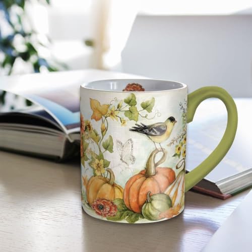 Taza de café con diseño girasol otoño miniatura 4