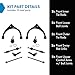 TRQ Front Steering & Suspension 10 Piece Kit Set Control Arm with Ball Joint Sway Bar Stabilizer Link Tie Rod Compatible with 2013-2018 Ram 1500 2019-2022 1500 Classic 4 Wheel Drive Models
