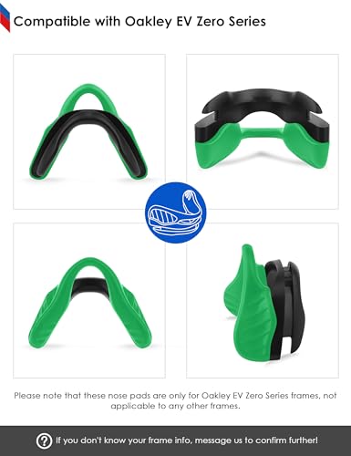 Coussinets de nez pour Oakley EVZero contre la glisse durant le cyclisme