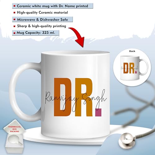 Image of SAVRI Custom Name Doctor Gift Set - Printed Bottle, Mug & Mouse Pad with Doctor-Themed Design. Best Gifts for Doctors,Nurses, Medical Professionals,Students for Birthdays or Appreciation