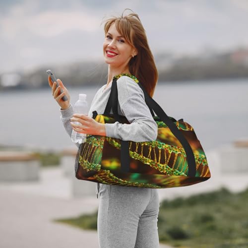Sac de week-end chaîne ADN noir pour voyage et cabine avec grand volume - 6